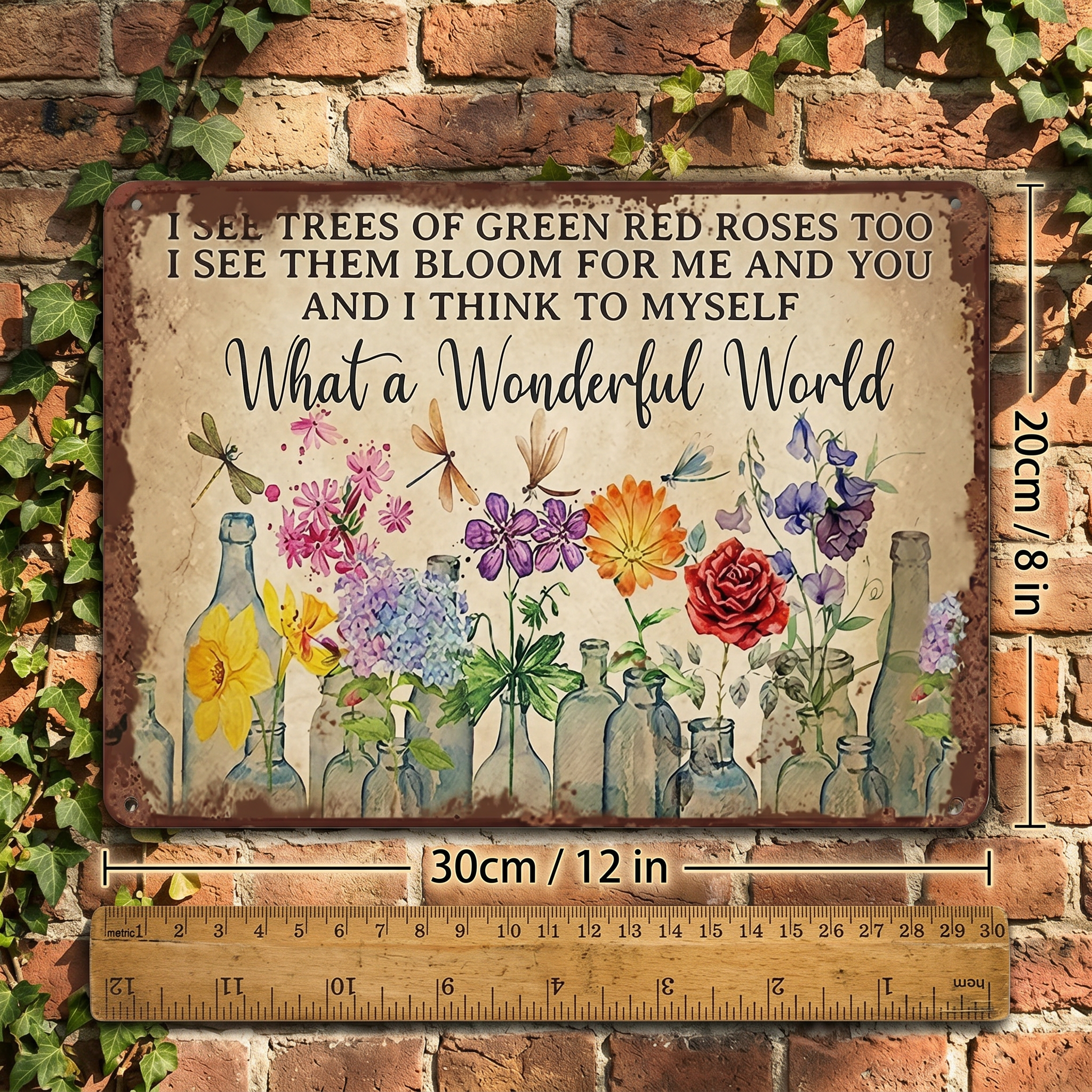 Garden Sign-What a Wonderful World