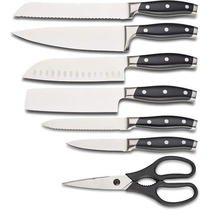 Német acél konyhakés szett｜Otthoni és profi használatra 🔥  