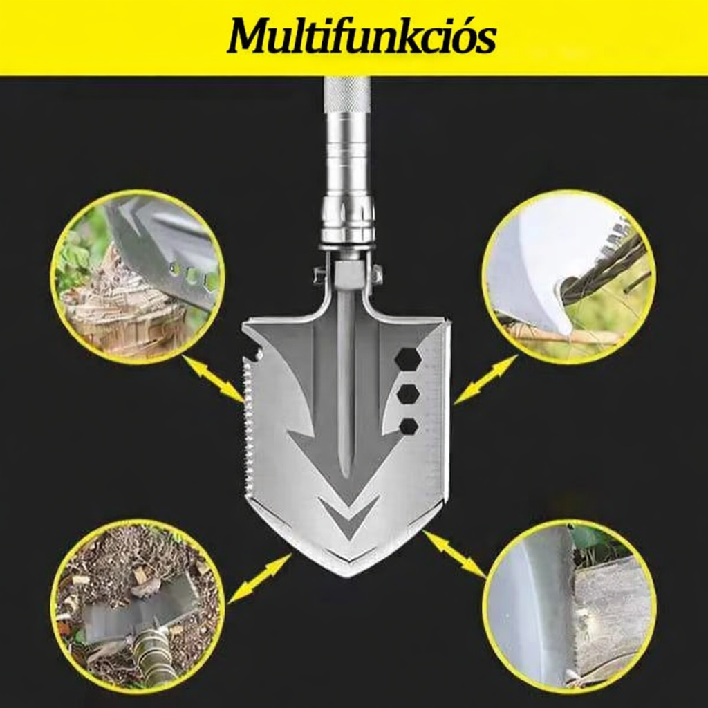 🏕️ Multifunkcionális lapát a kempingmérnök számára 🔥💪