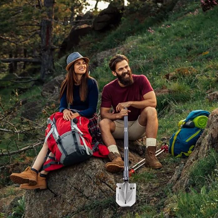🏕️ Uma pá de sobrevivência versátil🔥💪
