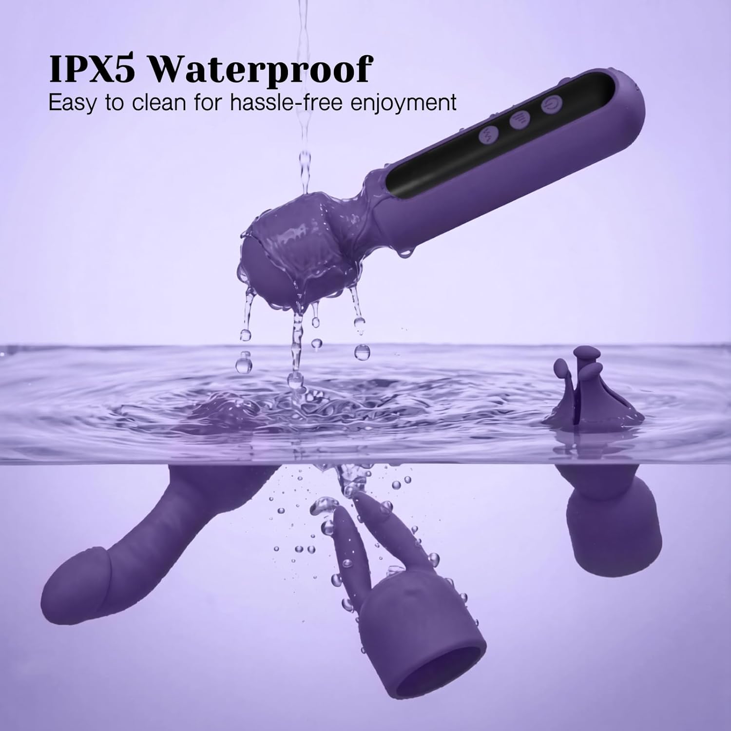 Tracy's Dog Wand Vibrator Set — Includes Three Massage Heads for Customizable Stimulation and Gushing Orgasms