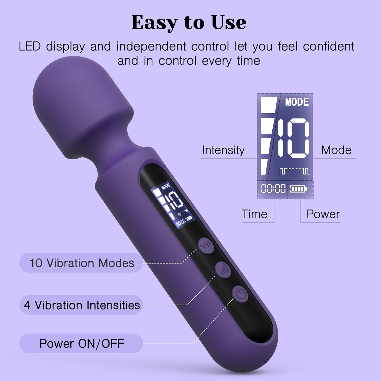 Tracy's Dog Wand Vibrator Set — Includes Three Massage Heads for Customizable Stimulation and Gushing Orgasms