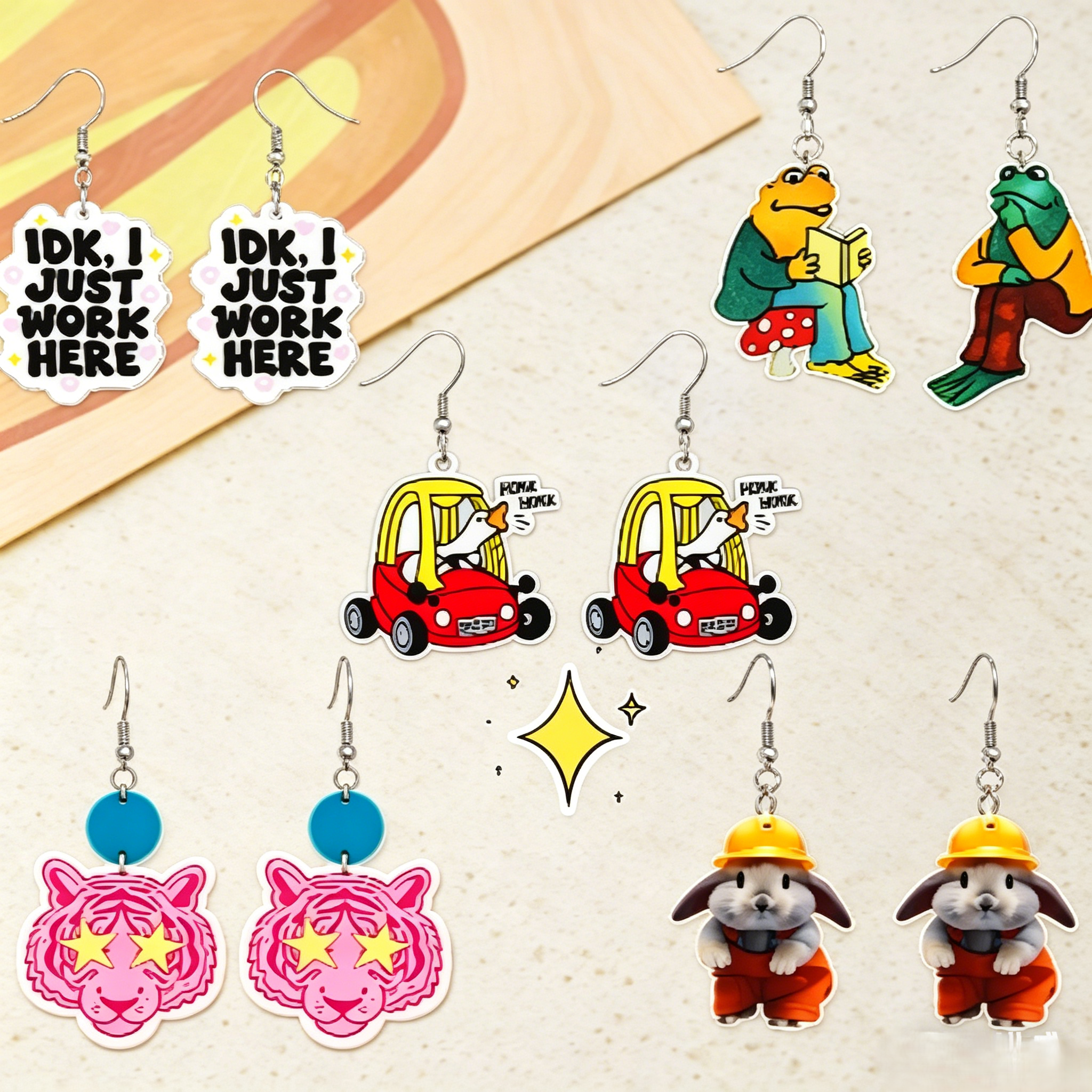 🔥HOT SALE 70% OFF 😂 The Weekly Mood Animal Earrings