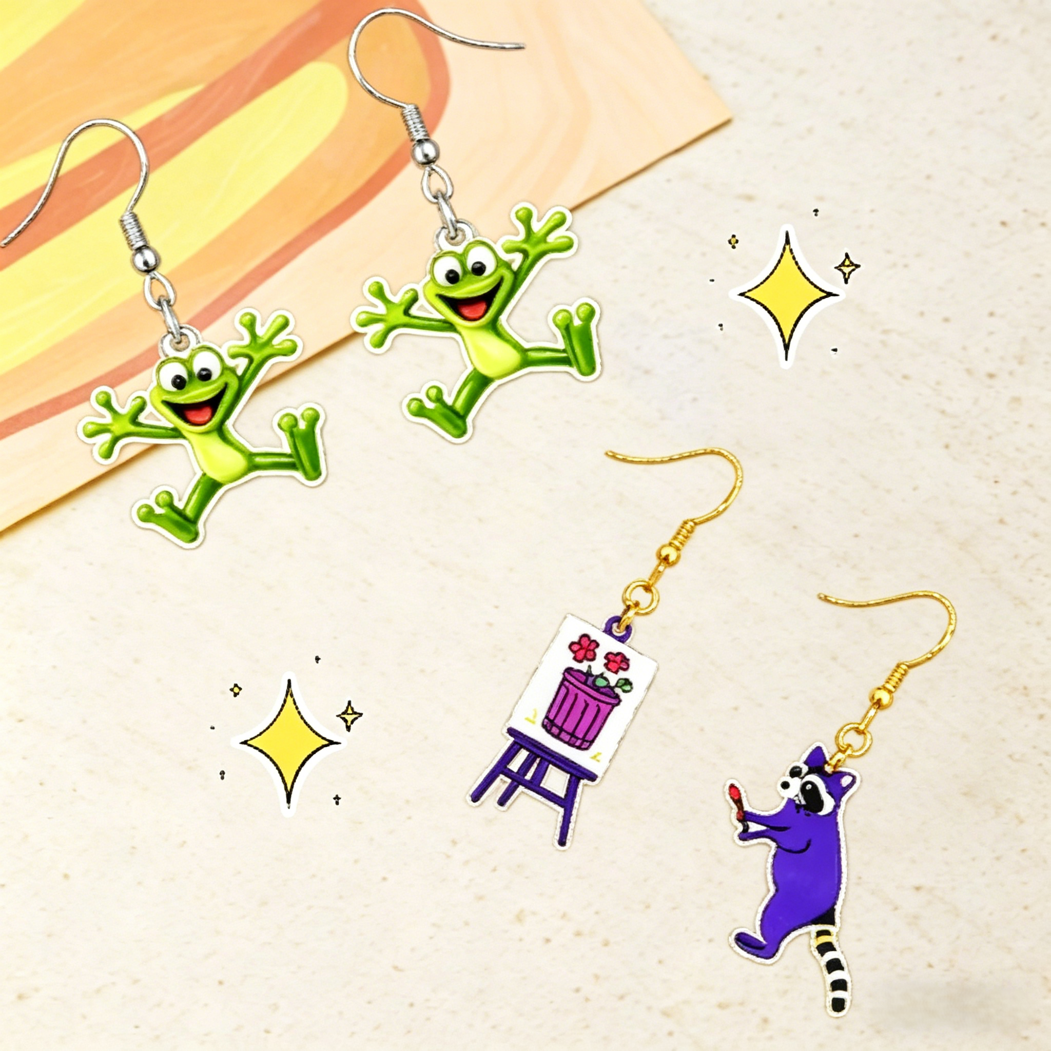 🔥HOT SALE 70% OFF 😂 The Weekly Mood Animal Earrings