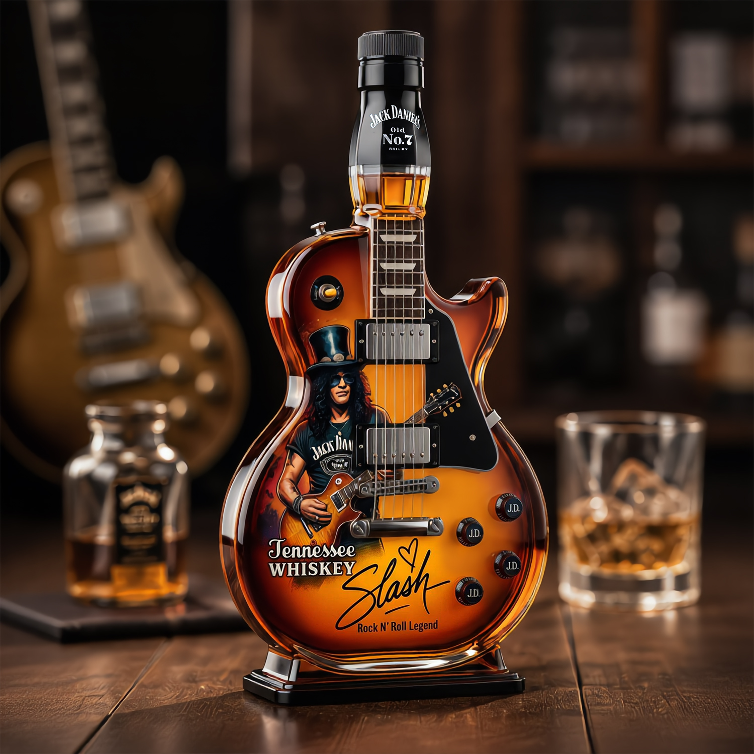 🔥 LAST DAY 70% OFF - Slash-Inspired Les Paul Style Whiskey Bottle