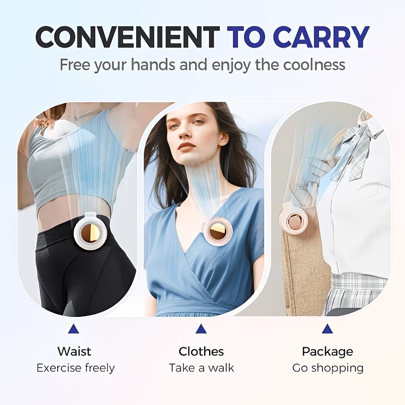 Mini Clip-On Portable Fan Daily Use