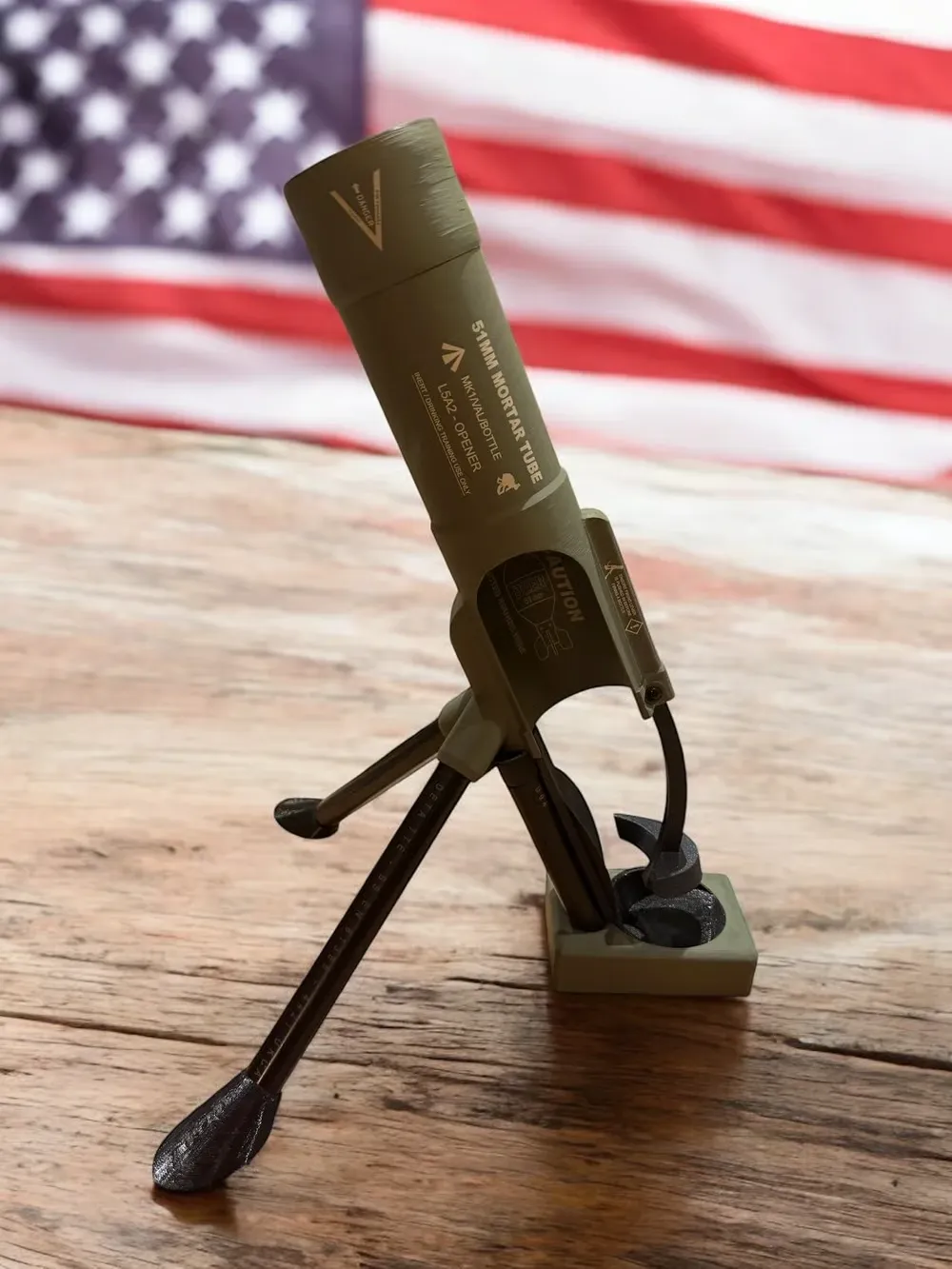 🚀 51mm Beer Bottle Mortar Bottle Opener 🍻🔥Novelty Cap-Launching Desk & Bar Accessory 🎉Buy 2 Get Free Shipping