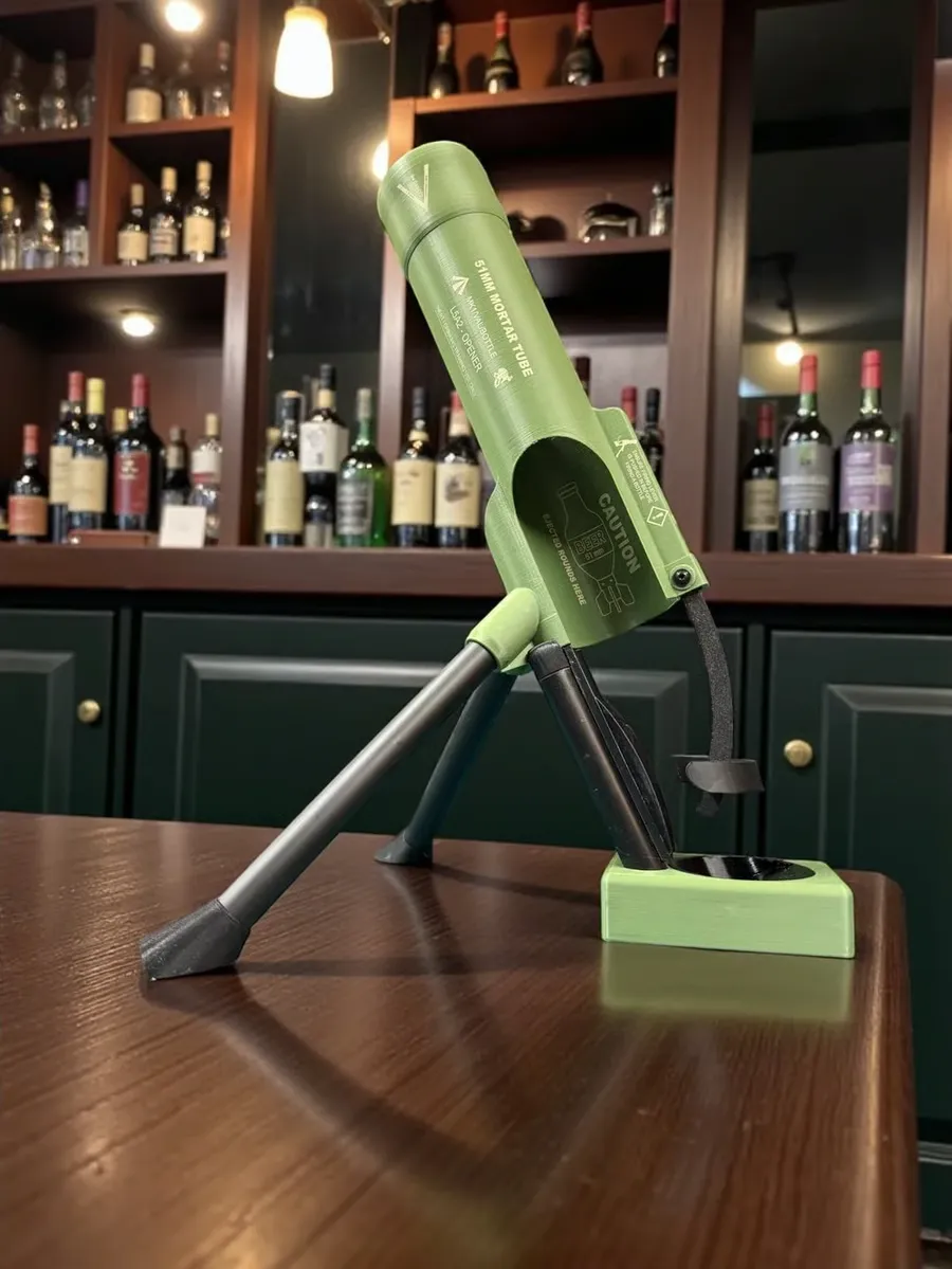 🚀 51mm Beer Bottle Mortar Bottle Opener 🍻🔥Novelty Cap-Launching Desk & Bar Accessory 🎉Buy 2 Get Free Shipping