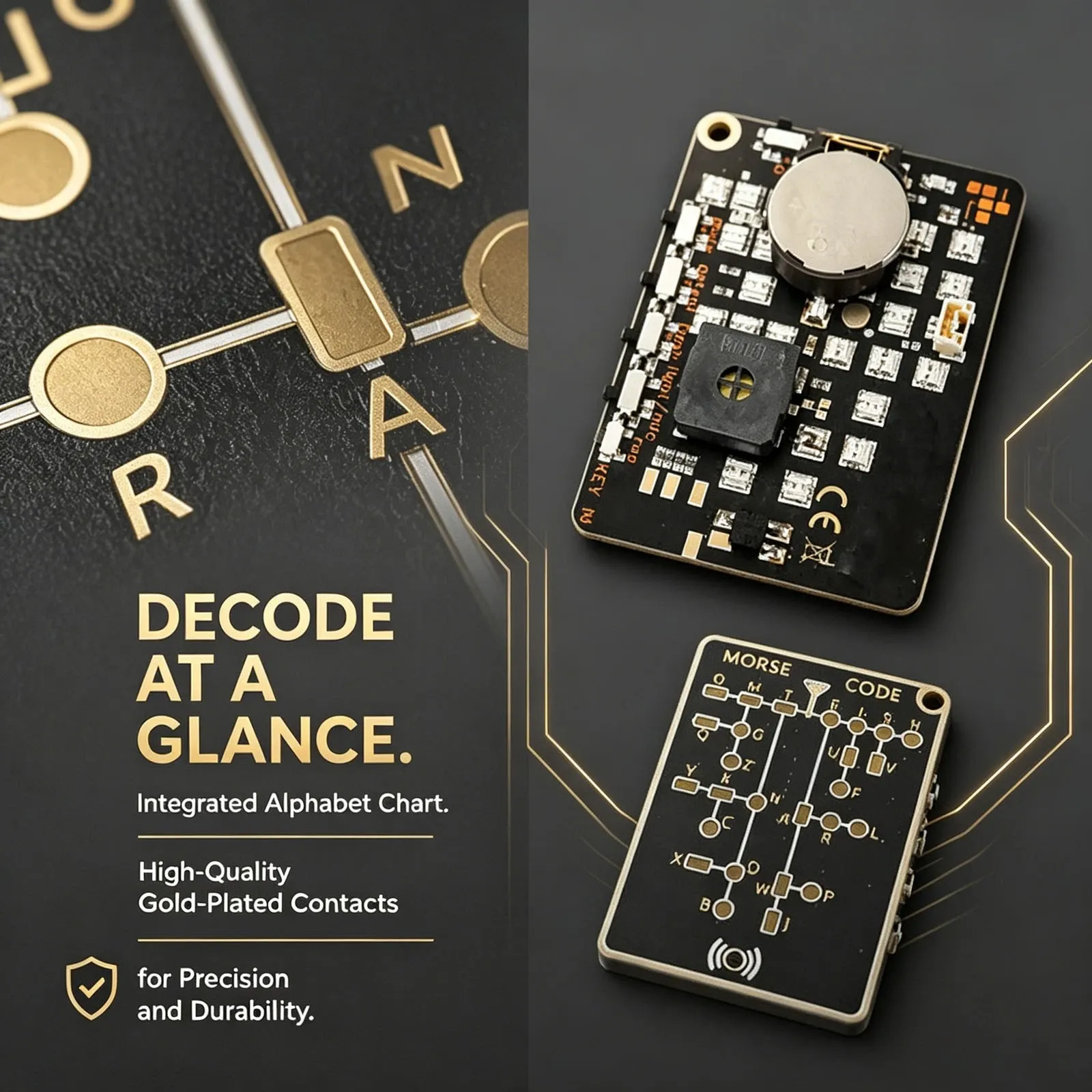 ⚡ 70% OFF Only Today - Pocket Morse Code Trainer Card with LED & Sound Feedback