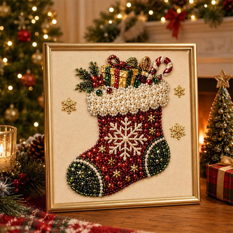 🎨65% OFF Today💎DIY Christmas Pearl Diamond Painting Art Kit