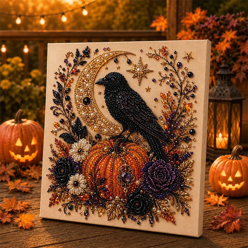 ✨Massive 65% OFF👻 Halloween Pearl Art DIY Kit – Turn Tiny Pearls into Spooky-Cute Magic