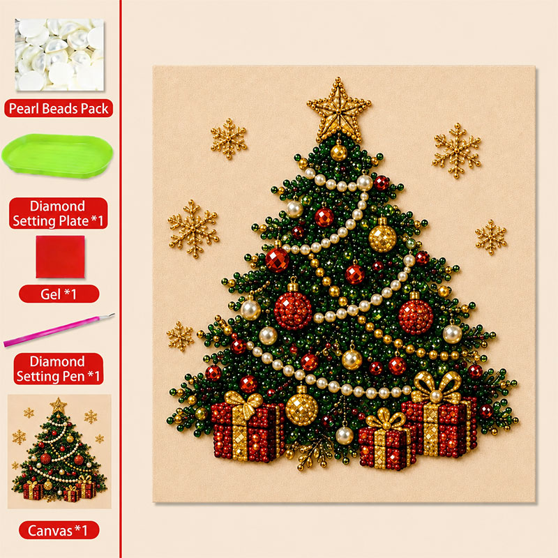 🎨65% OFF Today💎DIY Christmas Pearl Diamond Painting Art Kit