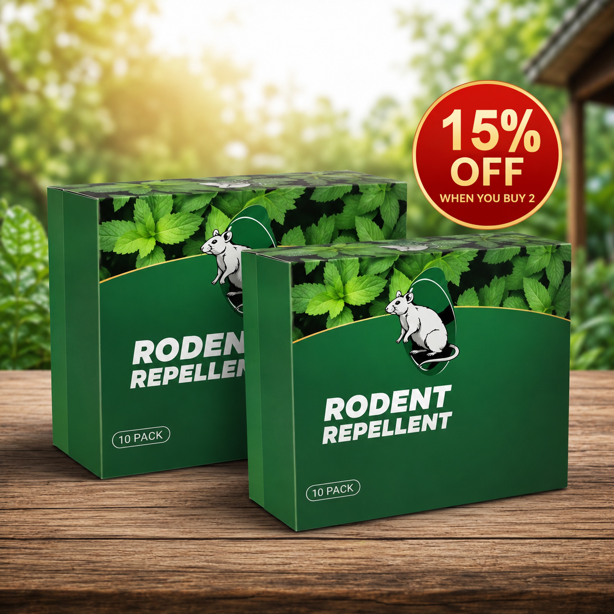 💥LAST DAY SALE 65%OFF💥🟢 Natural Peppermint Rodent Repellent Tablets – 10 Packs