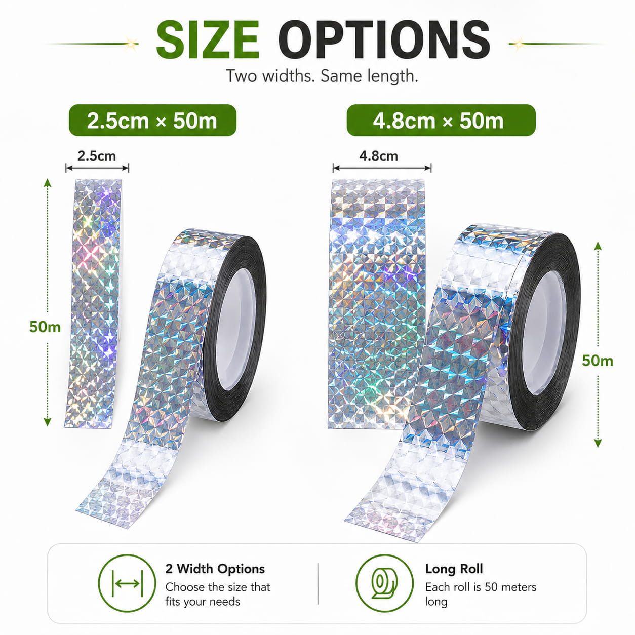 60% OFF🔥🐦‍⬛2026 Upgraded Long-Lasting Holographic Bird Deterrent Tape | 4-6 Months Effectiveness