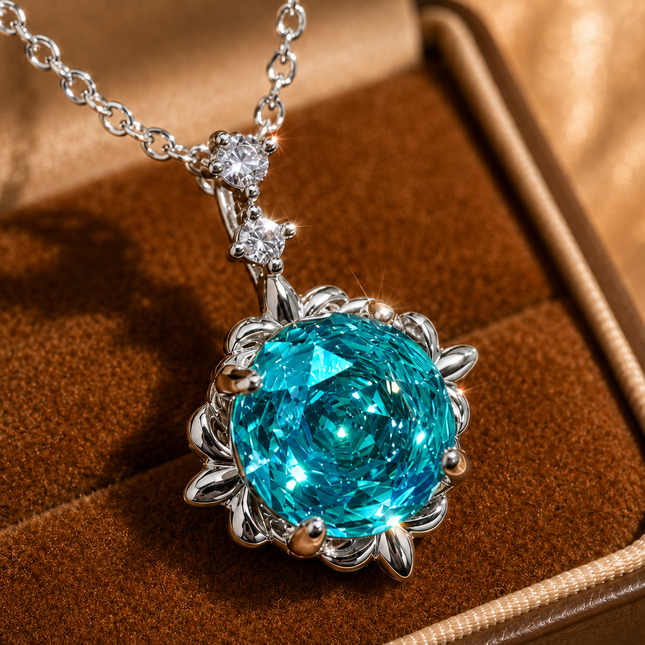 🔥LAST DAY 60% OFF 💗Bloom Again Necklace – Vibrant Octagonal Rose High-Carbon Gemstone Pendant