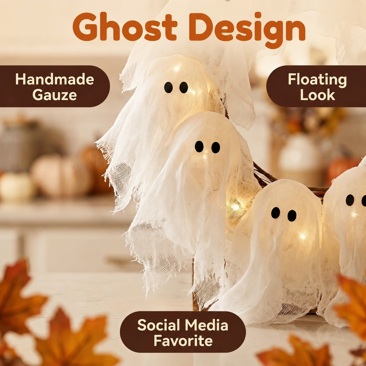 🔥Final Day Clearance 65% OFF🔥DIY Ghost garland👻