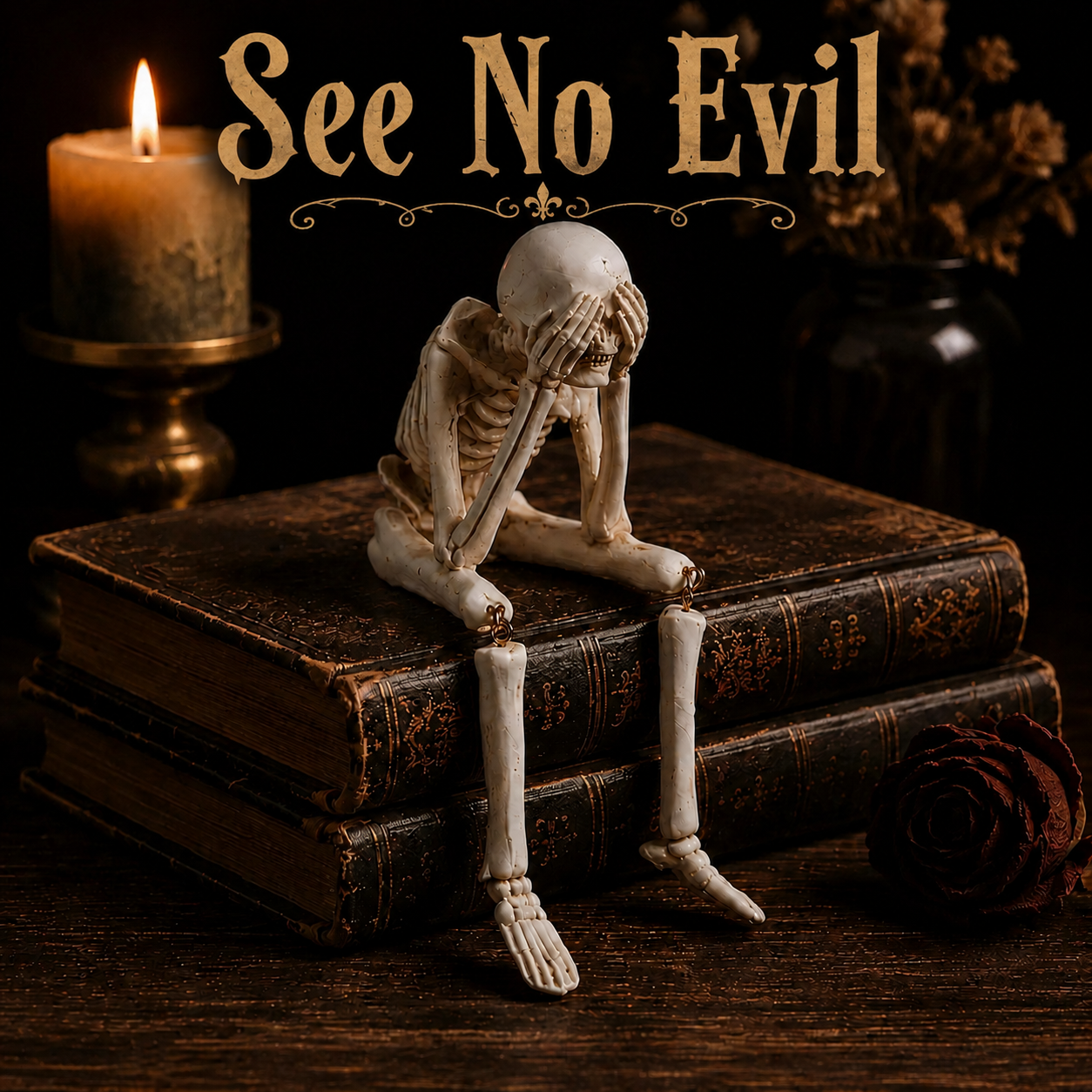 🎃 Halloween Early Bird Deal – 65% OFF | 3-Piece See, Hear & Speak No Evil Skeleton Figurine Set 💀