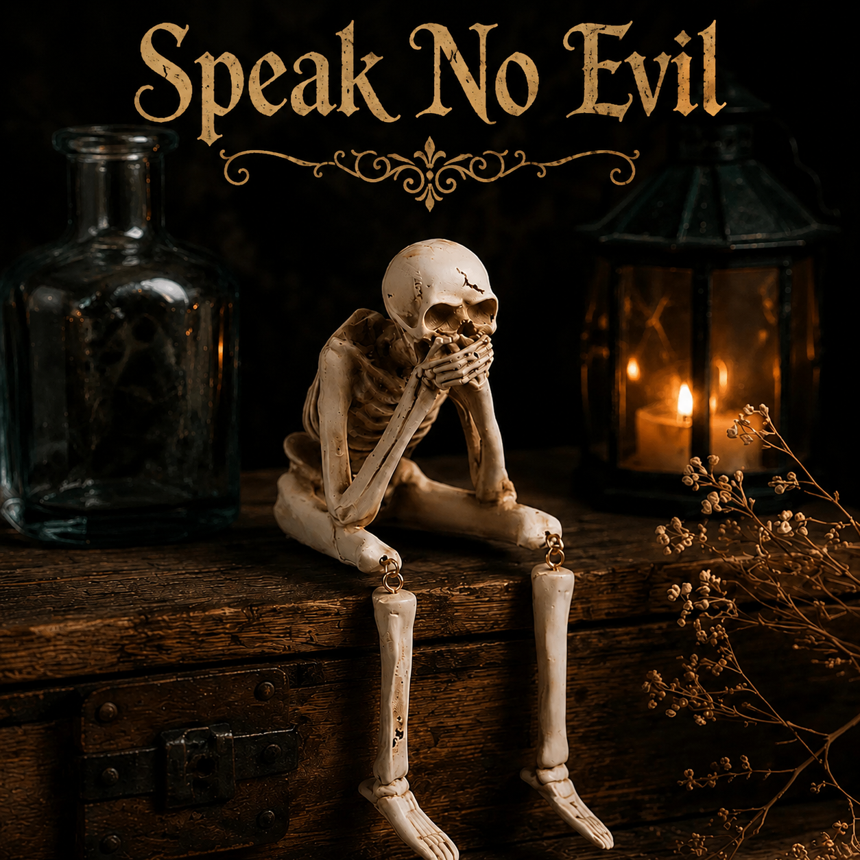 🎃 Halloween Early Bird Deal – 65% OFF | 3-Piece See, Hear & Speak No Evil Skeleton Figurine Set 💀