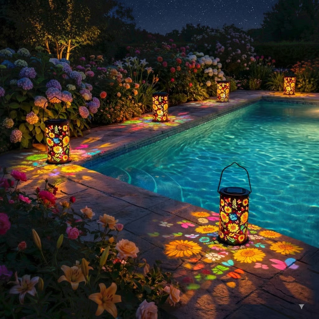 🔥HOT SALE 70% OFF-🌞Colorful Sunflower Glow Solar Garden Lantern