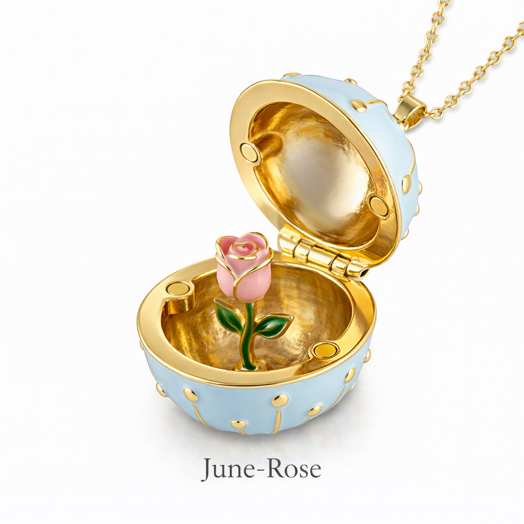 50% OFF 🔥 Twelve Blooms™ Birth Flower Enamel Locket Necklace 🌸