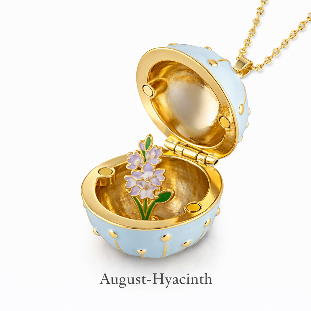 50% OFF 🔥 Twelve Blooms™ Birth Flower Enamel Locket Necklace 🌸