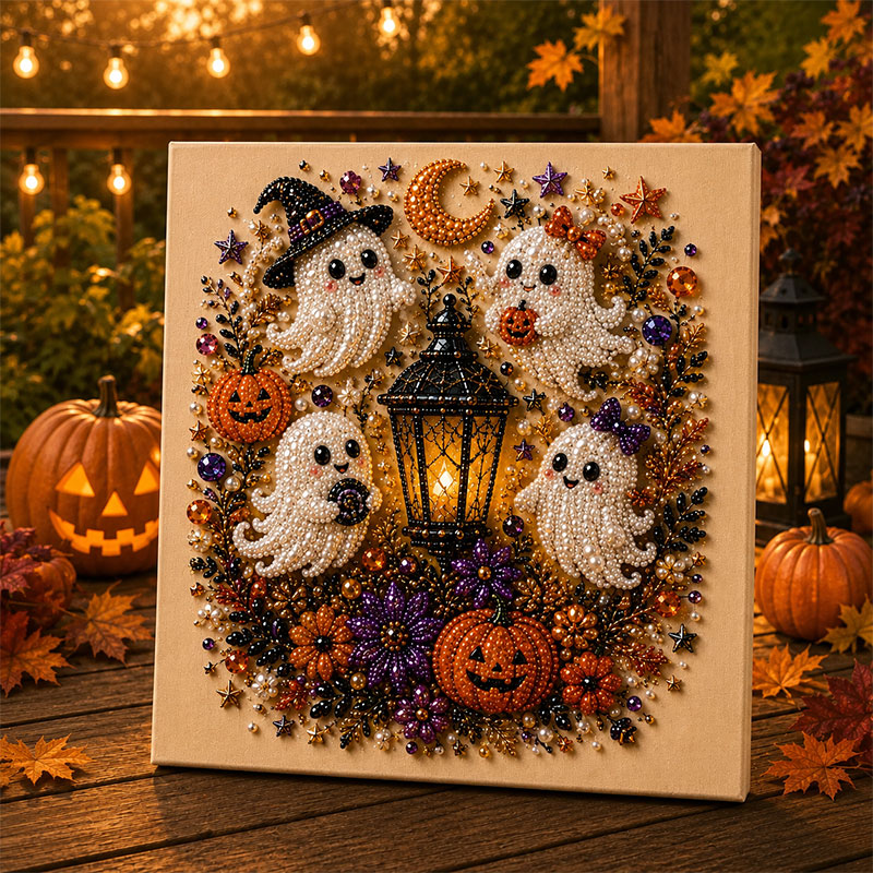 ✨Massive 65% OFF👻 Halloween Pearl Art DIY Kit – Turn Tiny Pearls into Spooky-Cute Magic