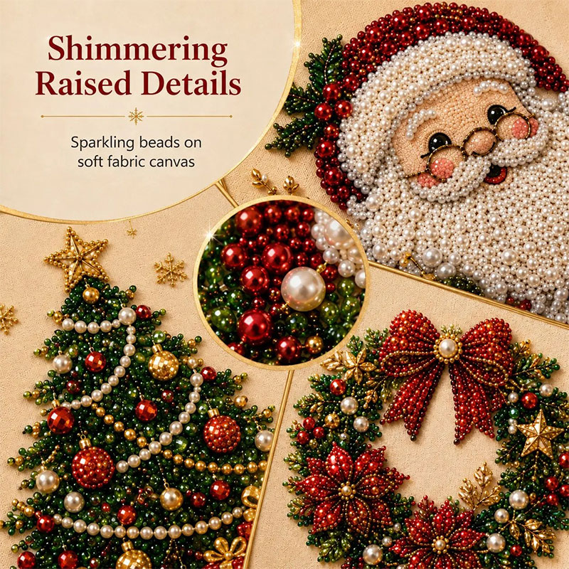 🎨65% OFF Today💎DIY Christmas Pearl Diamond Painting Art Kit