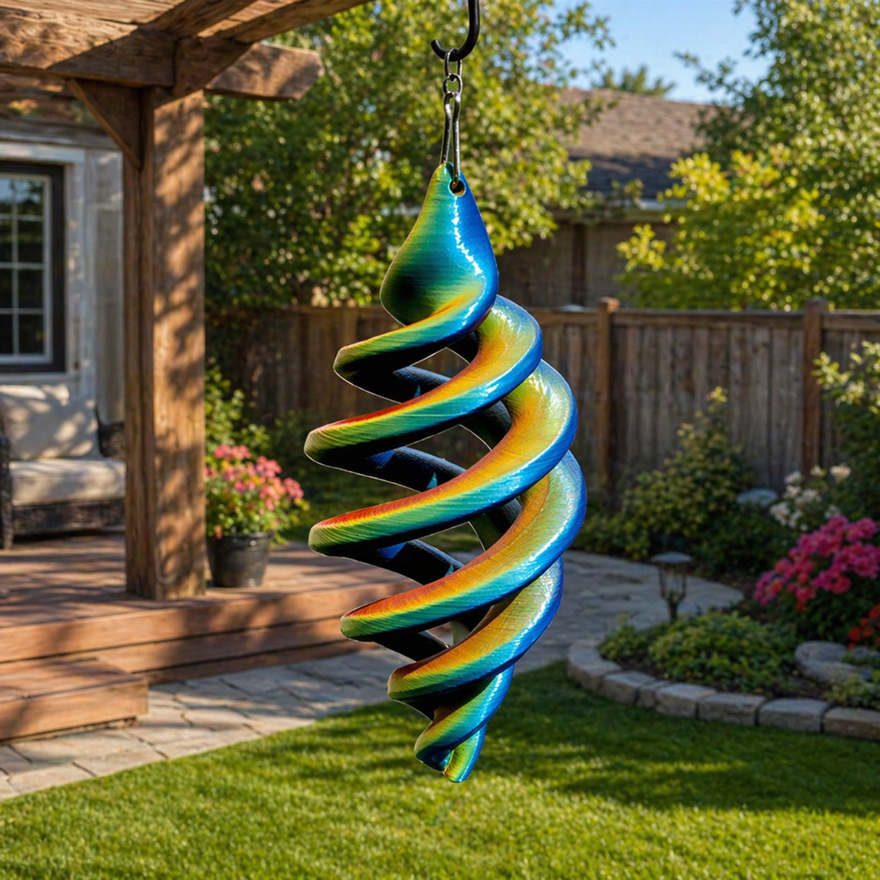 🔥 60% OFF Today Only-Spectrum Wind Spinner | Color Shifting Kinetic Patio & Garden Decor