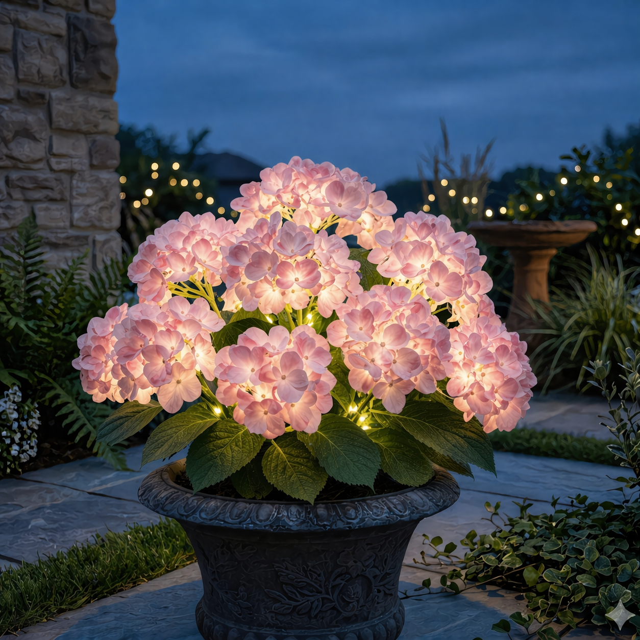 75% OFF 🔥 Solar Hydrangea Flower Lights for a Glowing Night Garden ✨