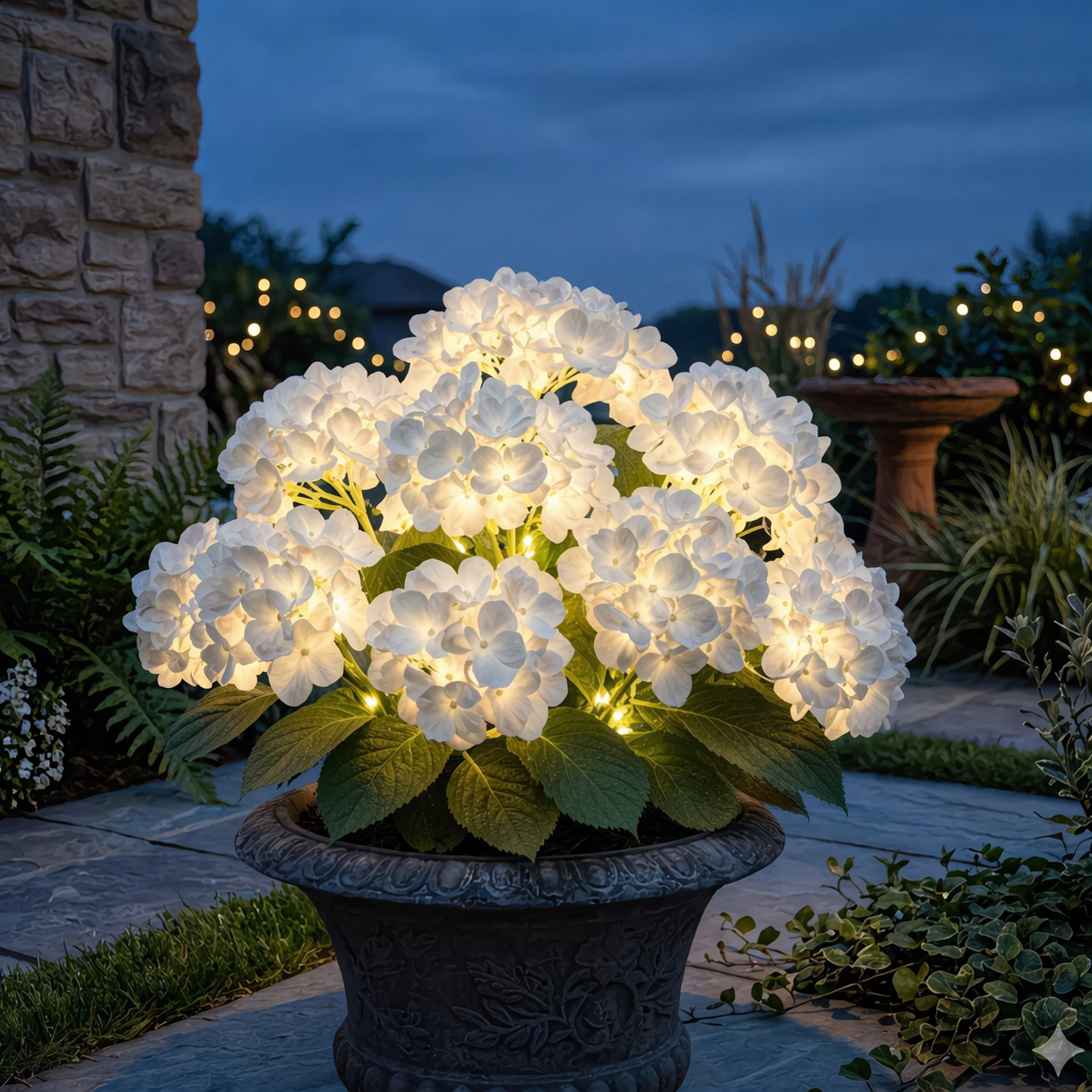 75% OFF 🔥 Solar Hydrangea Flower Lights for a Glowing Night Garden ✨