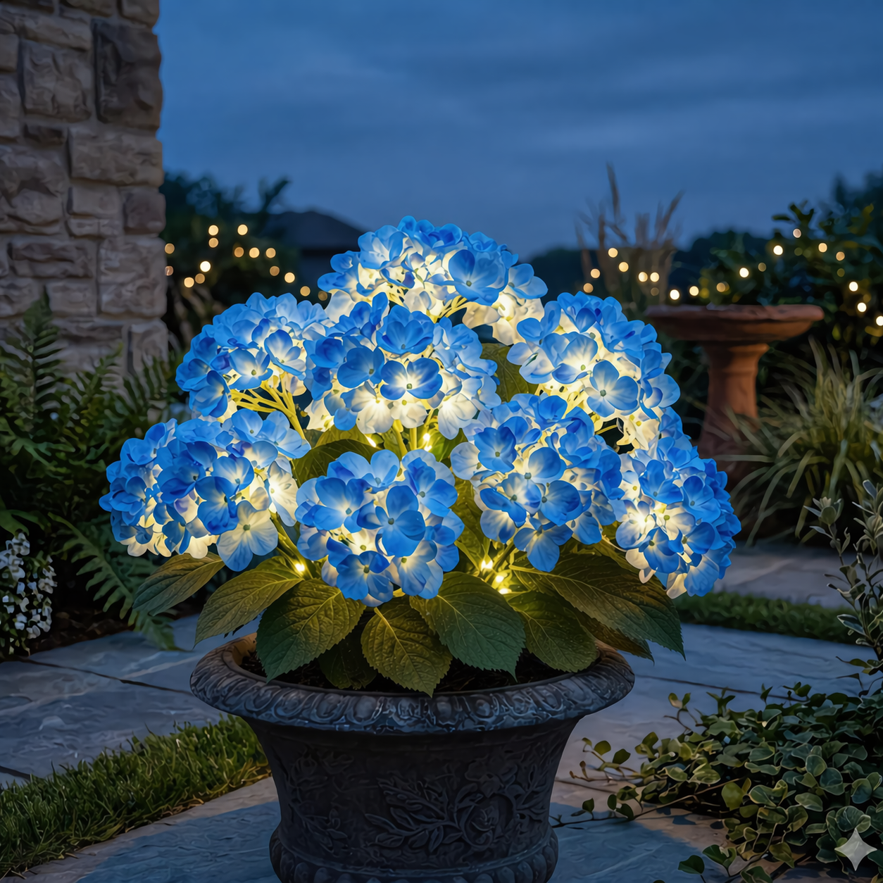 75% OFF 🔥 Solar Hydrangea Flower Lights for a Glowing Night Garden ✨