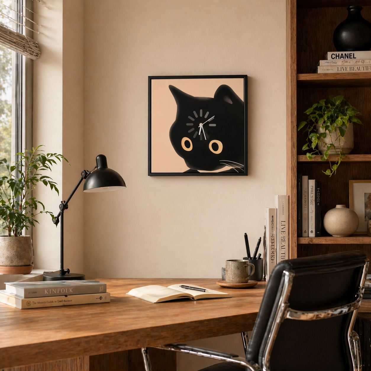 Loading Cat Wall Clock