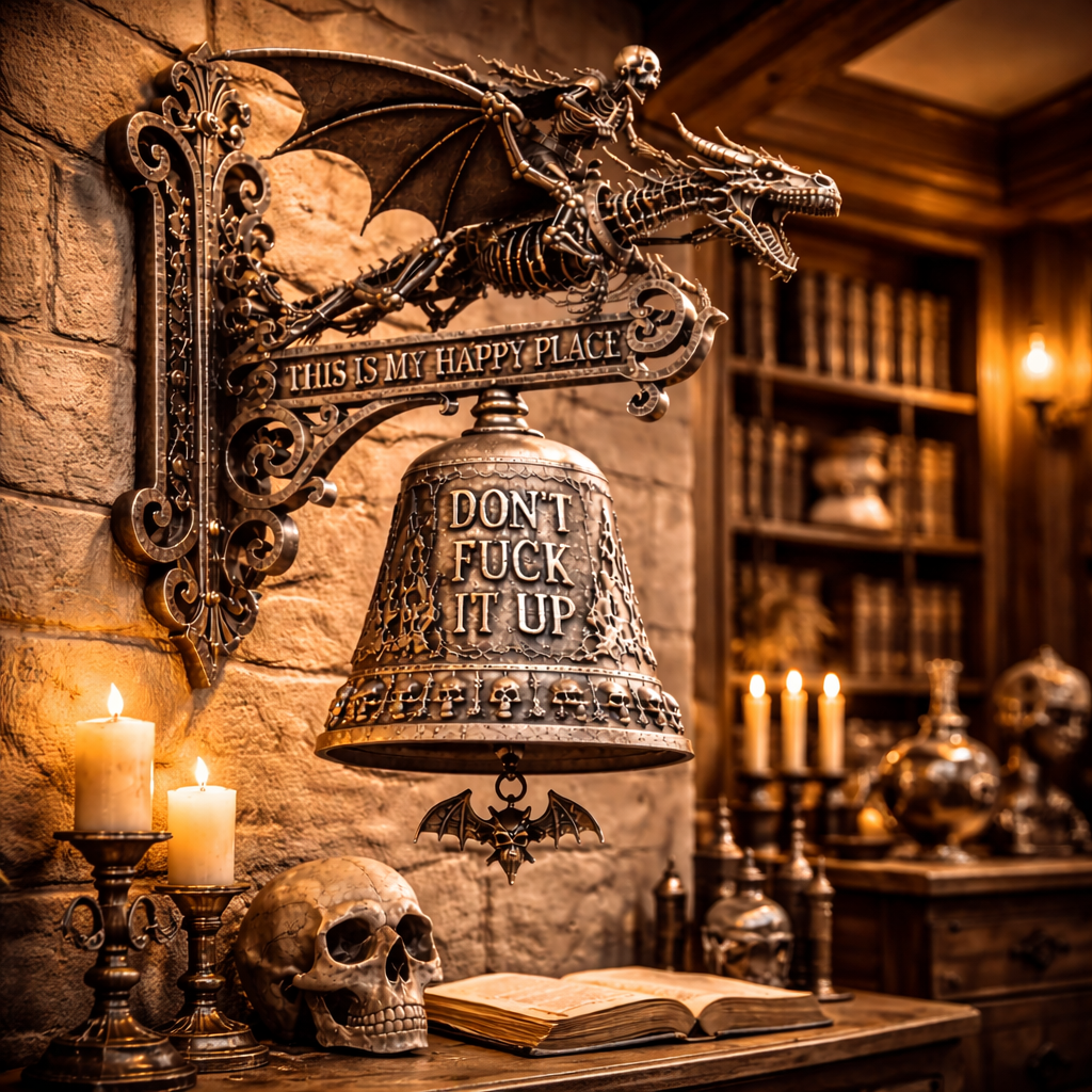 🚨 FLASH SALE – 70% OFF | Skull Dragon Rider Bell – Dark Fantasy Collectible Deal!