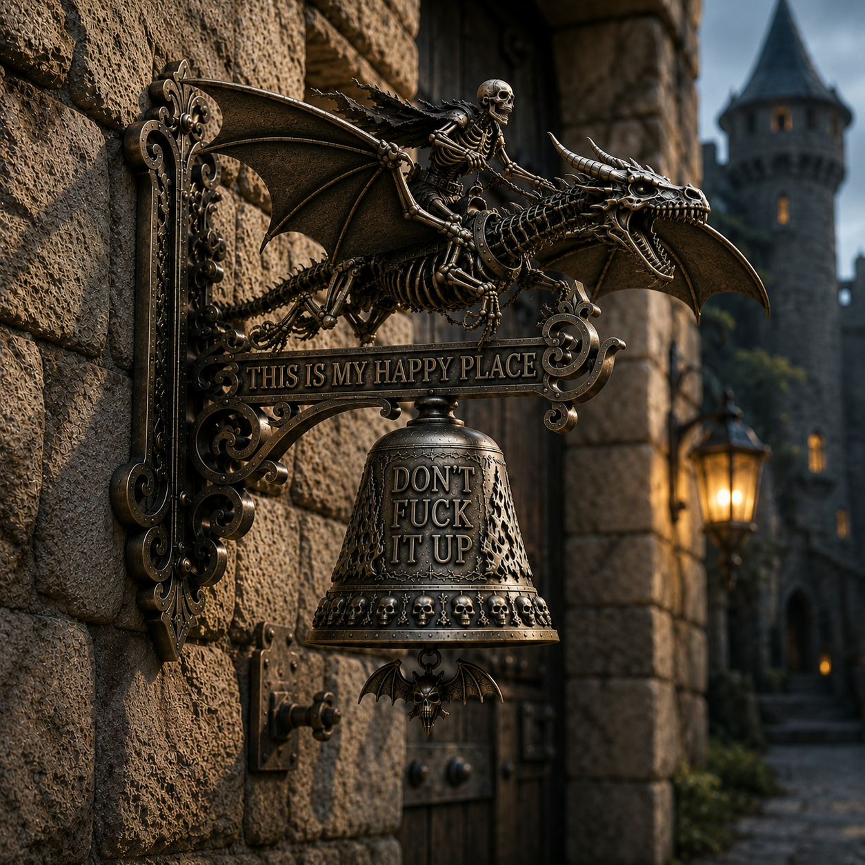 🚨 FLASH SALE – 70% OFF | Skull Dragon Rider Bell – Dark Fantasy Collectible Deal!