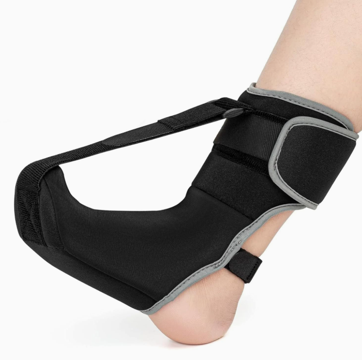 Nighttime Foot Drop Orthosis & Plantar Fasciitis Relief Sock-Comfortable Ankle Support Sleeve for Men and Women
