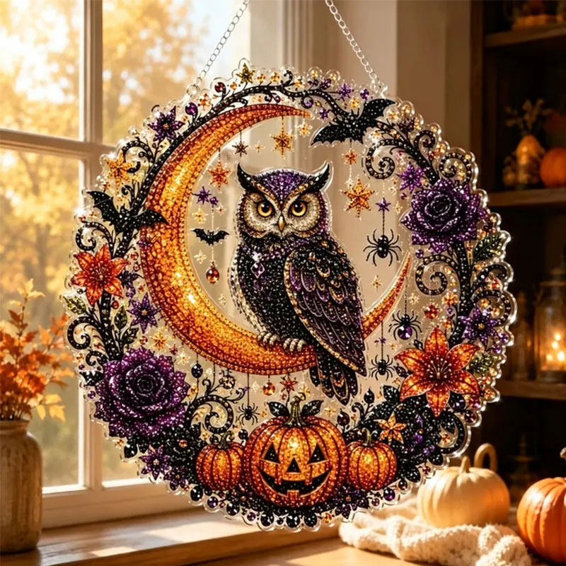 💎 49% OFF –Halloween Diamond Art Hanging Ornament Kit🎃