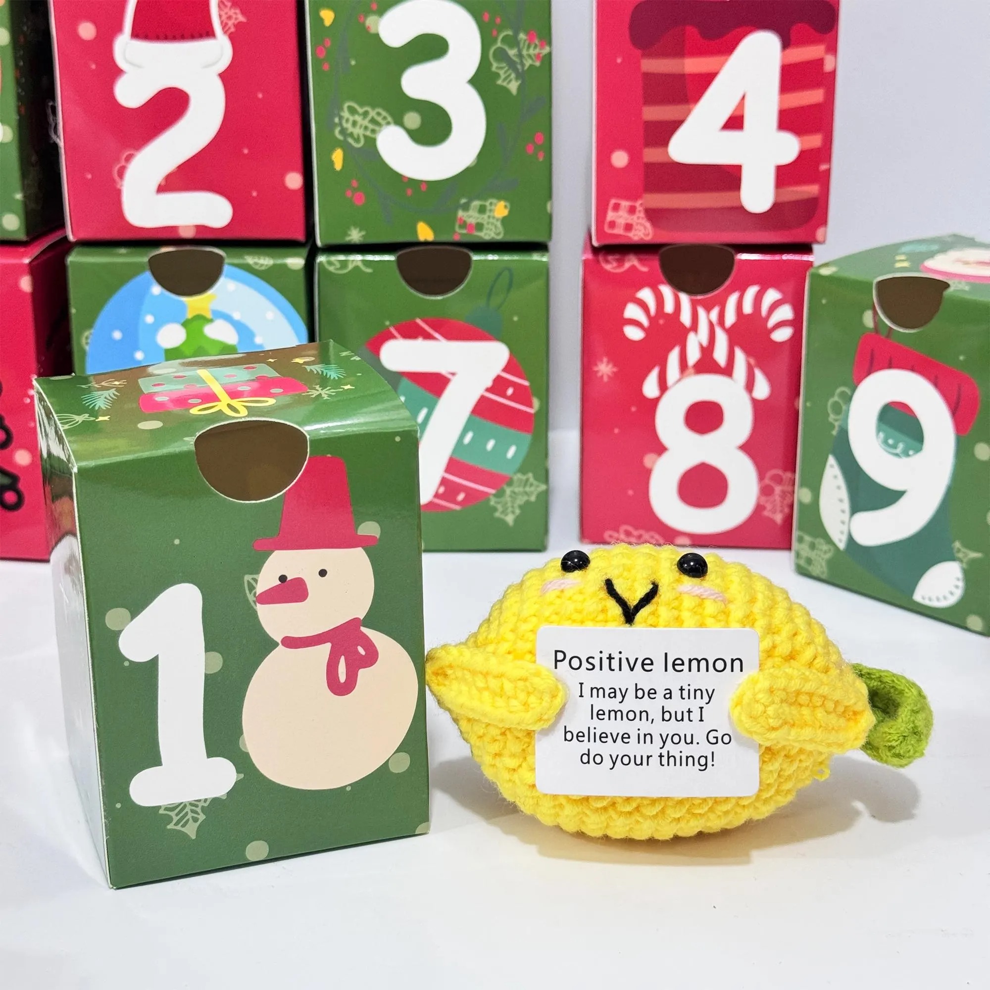 🎄 LAST DAY 50% OFF – 24-Day Heartwarming Crochet Advent Calendar | Daily Christmas Surprise Blind Box 🎁