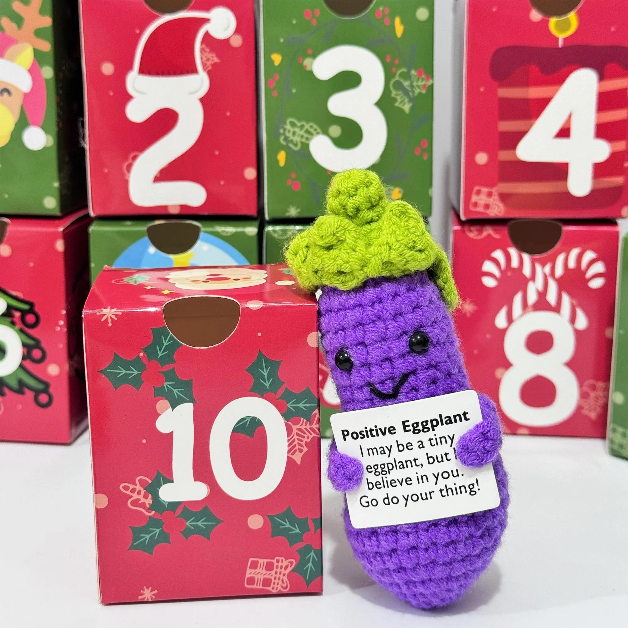 🎄 LAST DAY 50% OFF – 24-Day Heartwarming Crochet Advent Calendar | Daily Christmas Surprise Blind Box 🎁