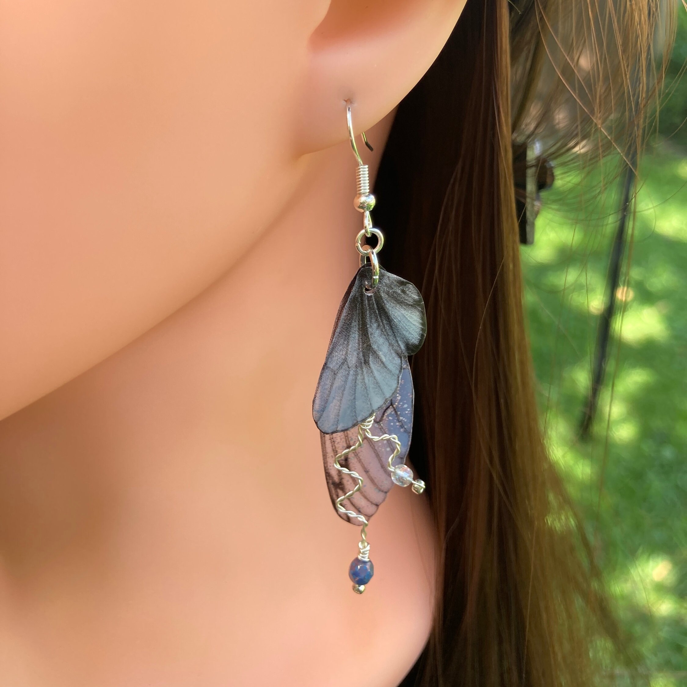 Silver Fairy Grunge Earrings