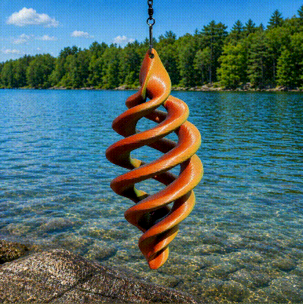 Spectrum Wind Spinner by the water