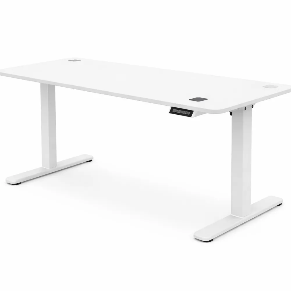 Bureau électrique ajustable 140x60 cm avec port USB et fonction mémoire