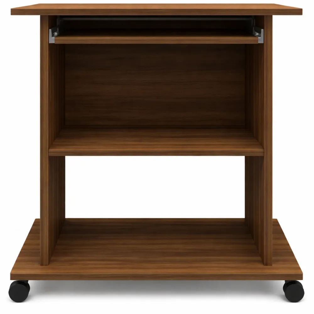 Table de Bureau en Bois avec Rangement Chêne Marron 80x50x75 cm