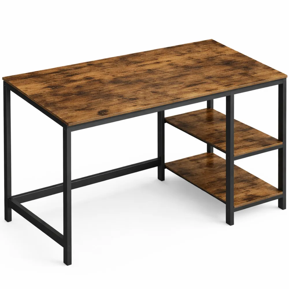 Table de Travail Moderne en Bois et Métal pour Maison