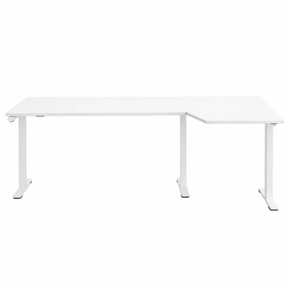 Bureau d'angle ergonomique réglable en hauteur 160 x 120 cm, pour le télétravail