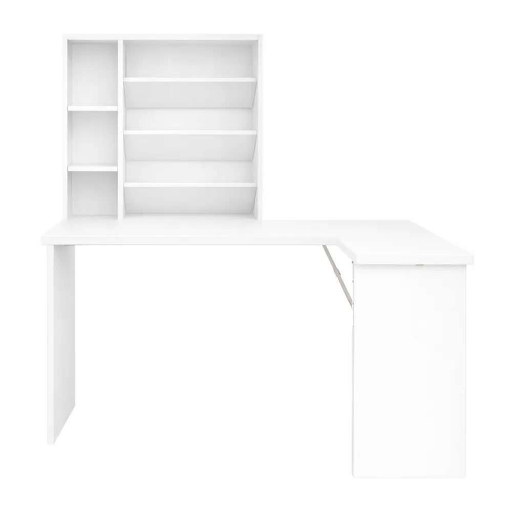 Table Murale Pliante avec Étagères de Rangement pour Espaces Réduits