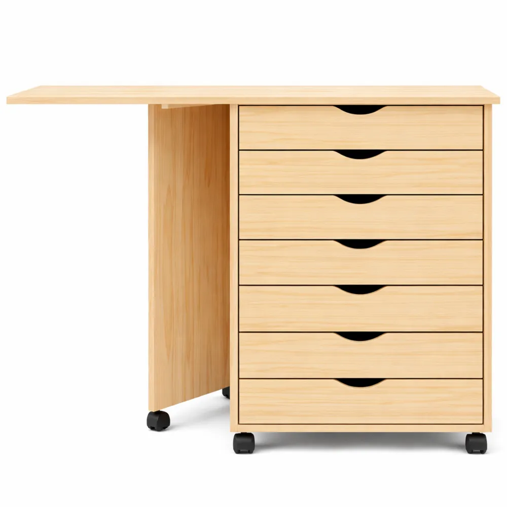 Caisson de Rangement Mobile avec Roulettes pour Bureau