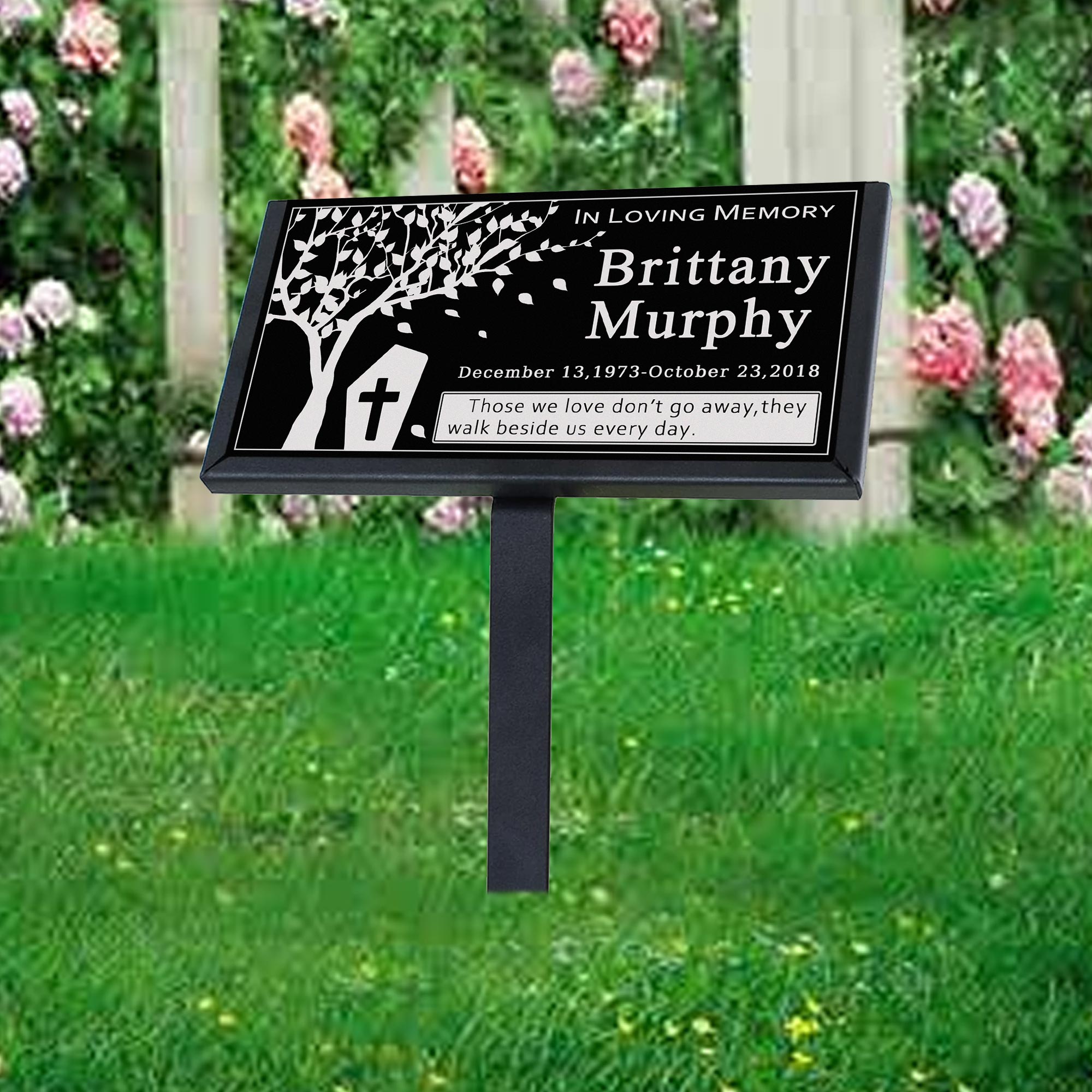 Customized Black Granite Memorial Stone Temporary Heastone Tombstone For Pet & Human