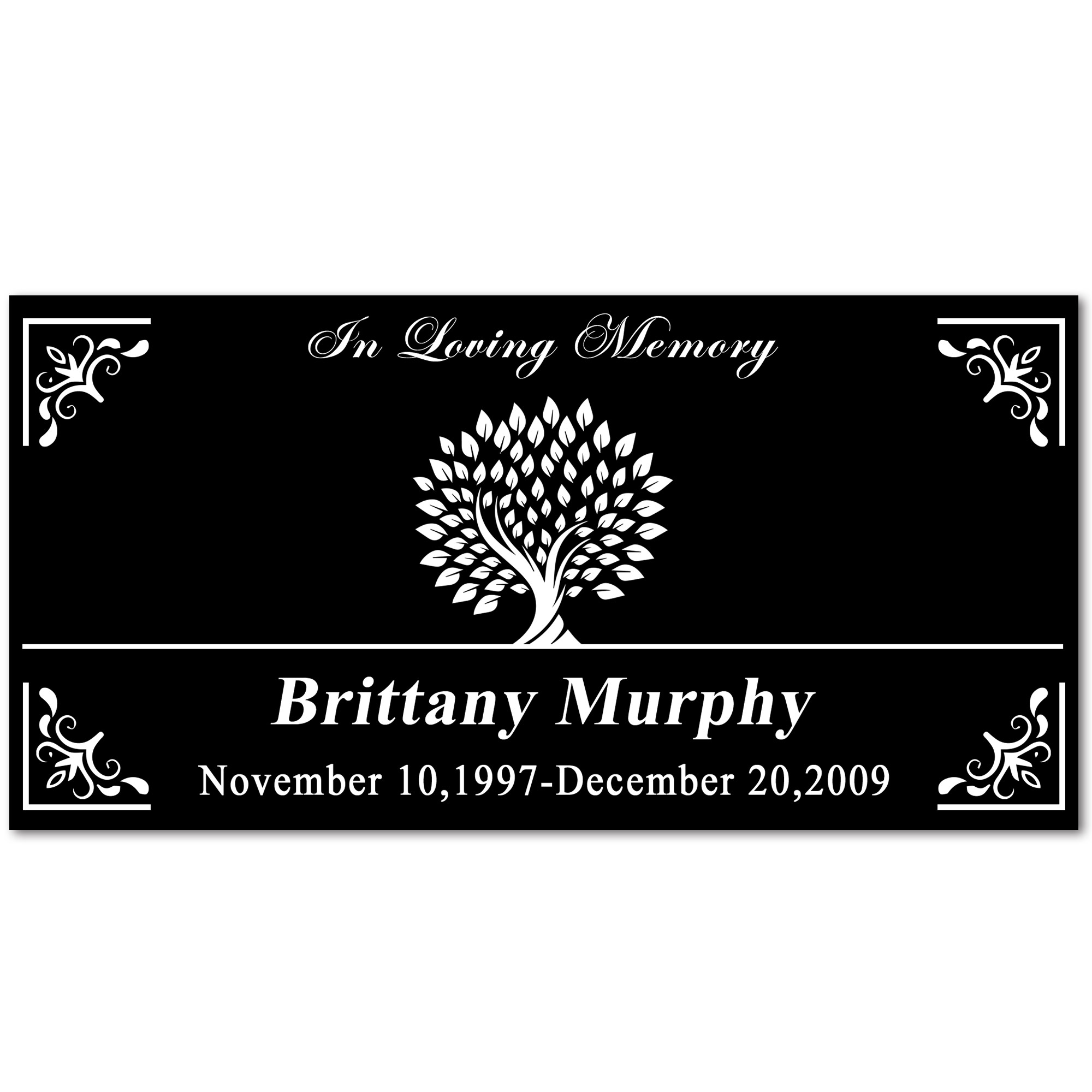 Customized Black Granite Memorial Stone Temporary Heastone Tombstone For Pet & Human