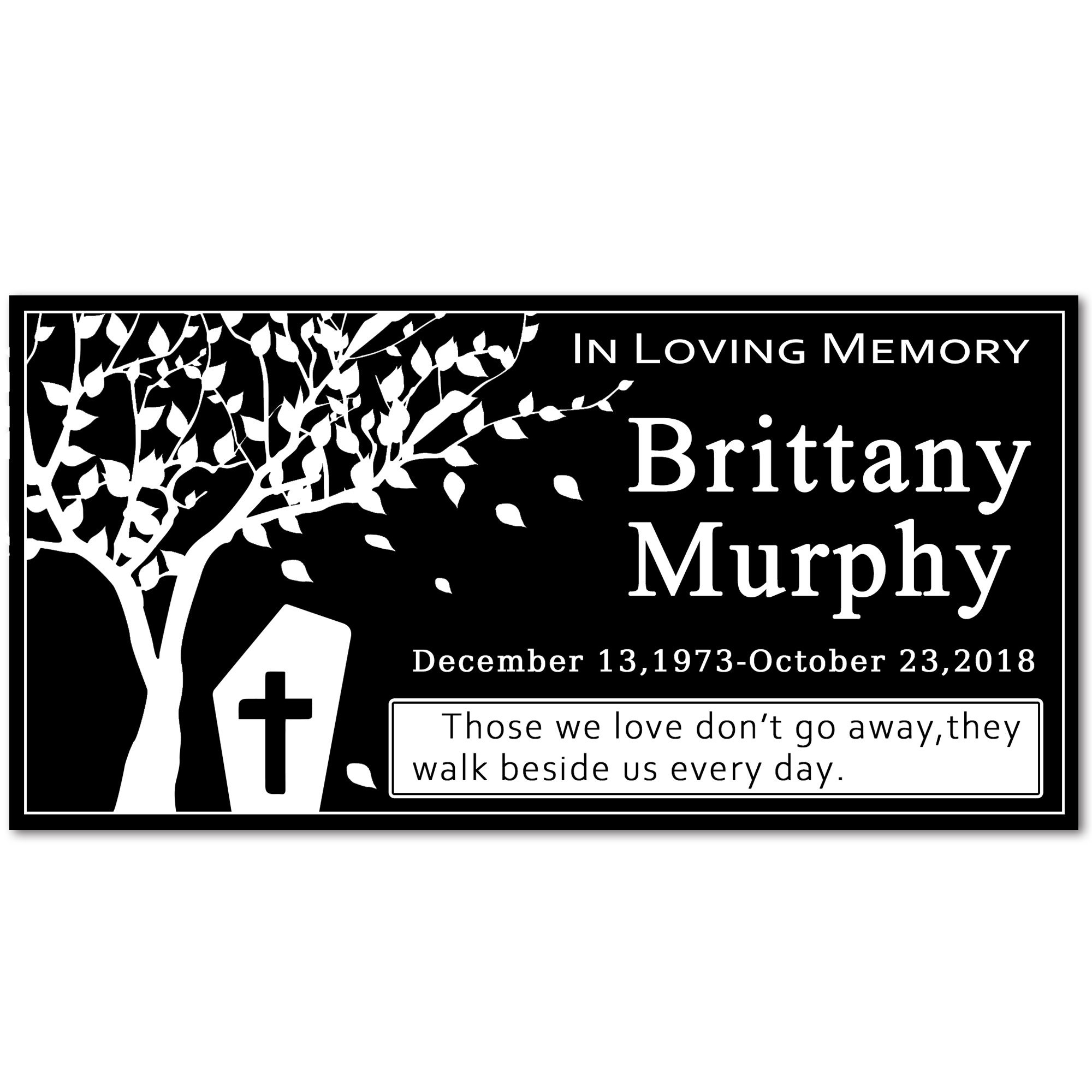 Customized Black Granite Memorial Stone Temporary Heastone Tombstone For Pet & Human