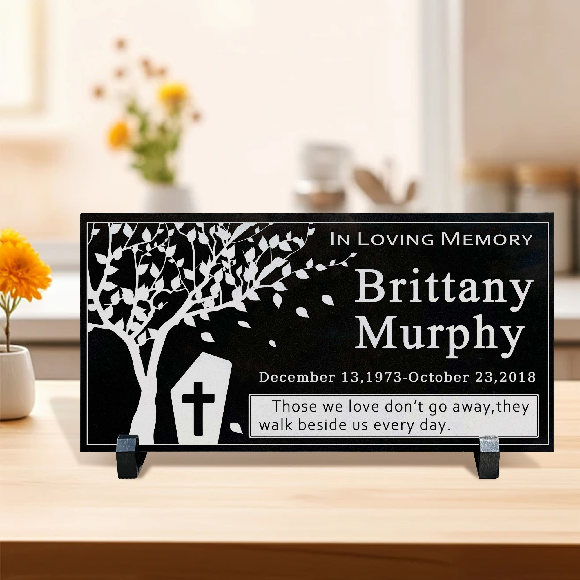 Customized Black Granite Memorial Stone Temporary Heastone Tombstone For Pet & Human